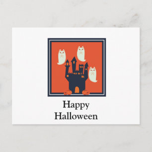 Skrämmande Halloween-natt Vykort