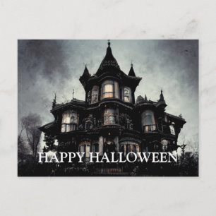 Skrämmande Halloween-natt Vykort