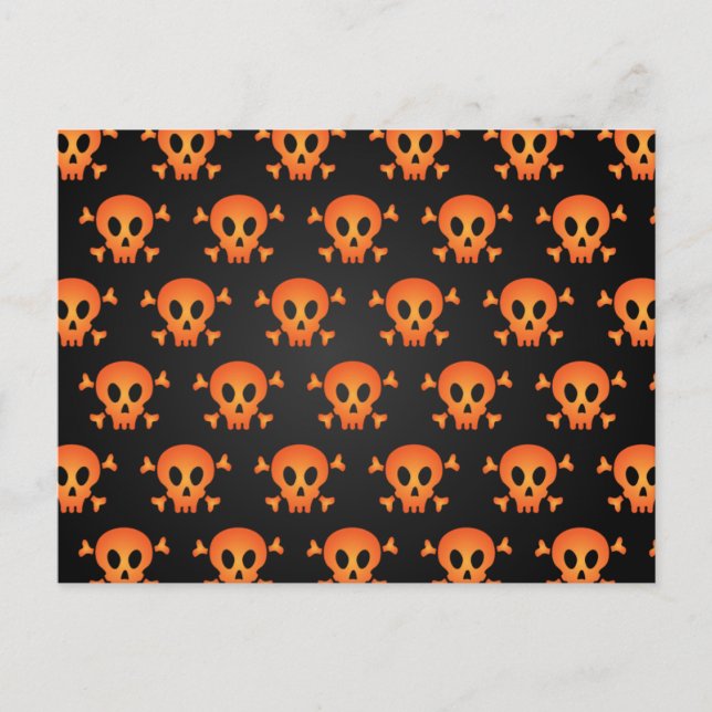 Skrämmande Halloween-natt Vykort (Framsida)