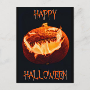 Skrämmande Halloween-natt vykort