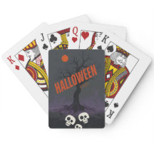 🎃Skrämmande Halloween-poker kort