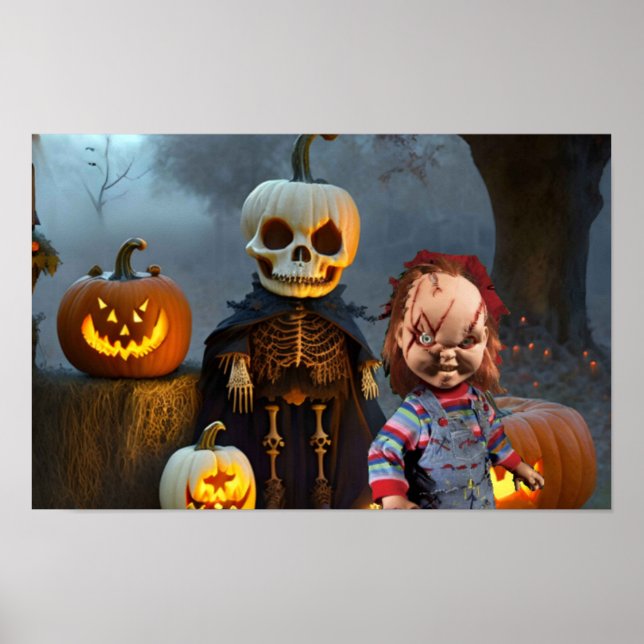 Skrämmande Halloween. Poster (Framsidan)