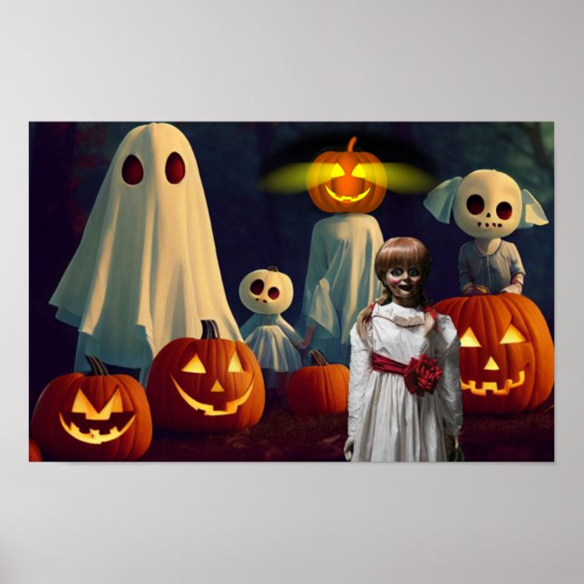Skrämmande Halloween. Poster (Framsidan)
