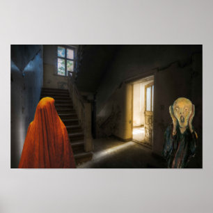 Skrämmande Halloween. Poster