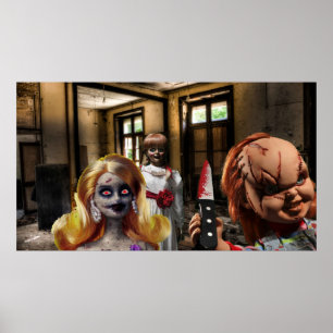 Skrämmande Halloween. Poster