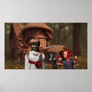 Skrämmande Halloween. Poster