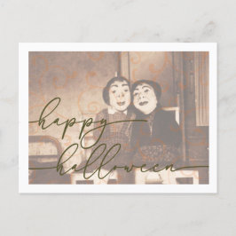 Skrämmande Halloween postkortsmall Vykort