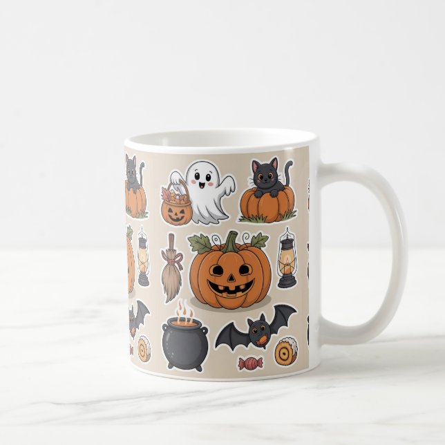 Skrämmande Halloween-present Kaffemugg (Höger)