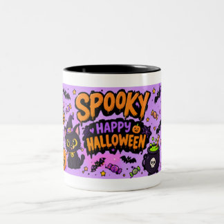 Skrämmande Halloween-present Två-Tonad Mugg