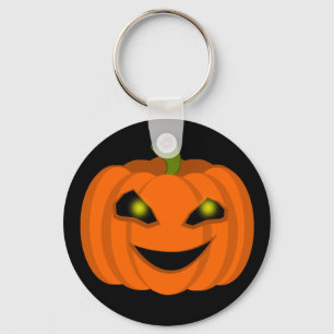 Skrämmande Halloween-pumpa Nyckelring