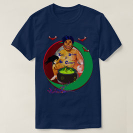 Skrämmande Halloween-pumpa Unisex Blå T Shirt