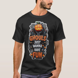 Skrämmande Halloween-rolig grafisk design T Shirt