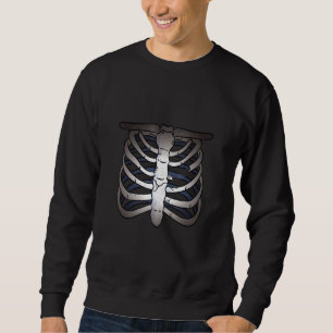 Skrämmande Halloween Röntgen Kostym Läskiga Ben Sk Lång Ärmad Tröja