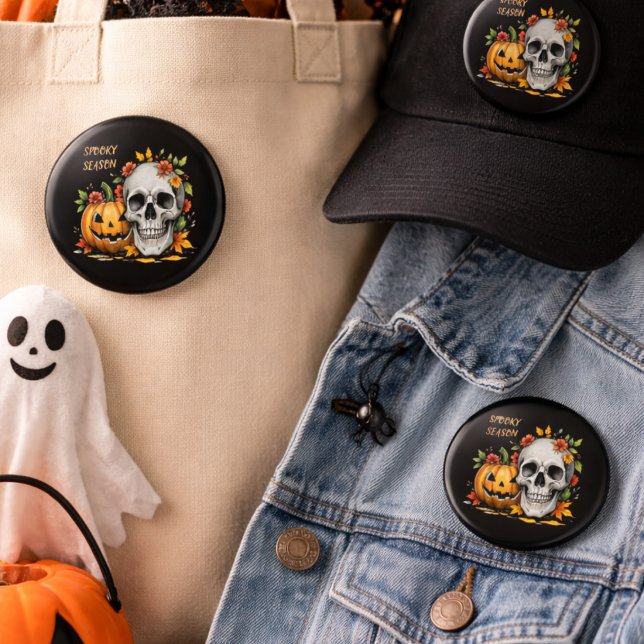 Skrämmande Halloween-säsong Knapp (Skapare uppladdad)