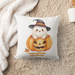 Skrämmande Halloween-säsong Spökpumpa Kastkudde Kudde