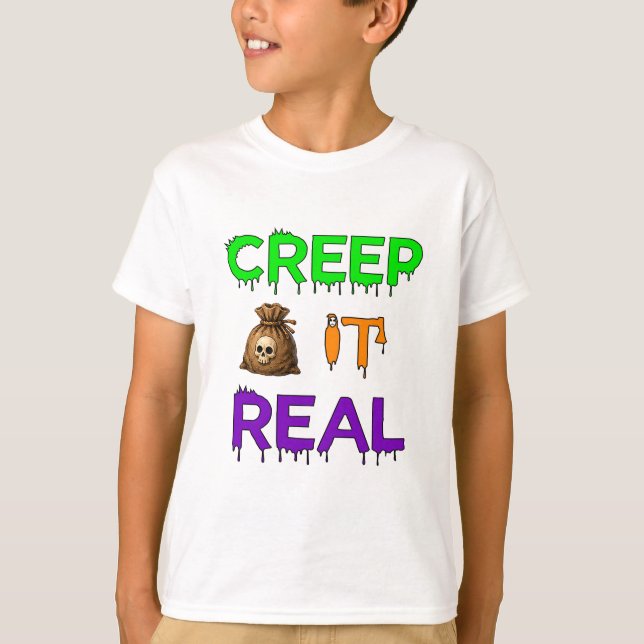 Skrämmande Halloween-scen för Halloween-fans 👻 T Shirt (Framsida)