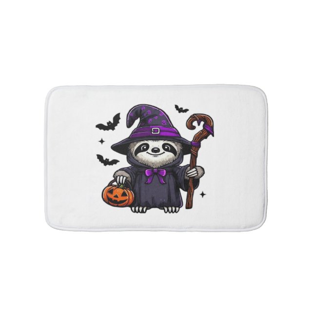 Skrämmande Halloween Sengångare Häxa Hatt Kostym S Badrumsmatta (Framsidan)