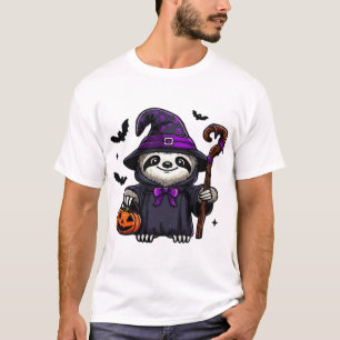 Skrämmande Halloween Sengångare Häxa Hatt Kostym S T Shirt