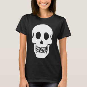 Skrämmande Halloween skelett skall ansikte kostym T Shirt