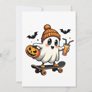 Skrämmande Halloween Skridskoåkning Pumpa Krydda S Inbjudningar