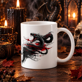 Skrämmande Halloween-snacksmugg – Kusligt monstera Kaffemugg
