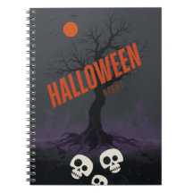 🎃Skrämmande Halloween Spiral Foto Anteckningsbok