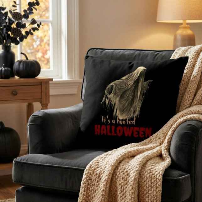Skrämmande Halloween-spödekorativ kudde (Skapare uppladdad)