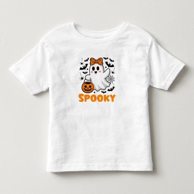 Skrämmande Halloween-spöke T Shirt (Framsida)