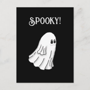 Skrämmande Halloween-spöke Vykort