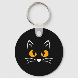 Skrämmande Halloween Svart Katt Pojkar Flickor Bar Nyckelring