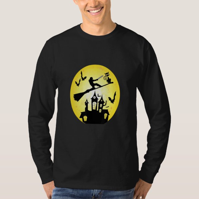 Skrämmande Halloween-syrsa T Shirt (Framsida)