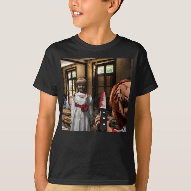Skrämmande Halloween. T Shirt (Framsida)