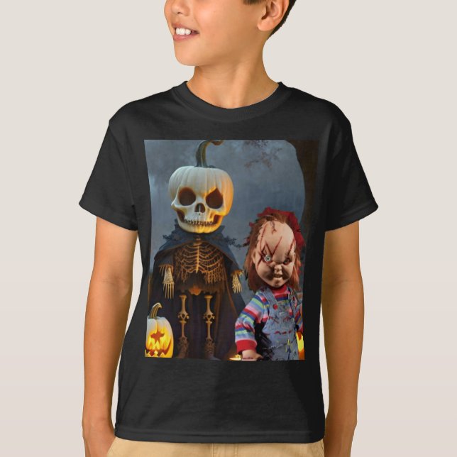 Skrämmande Halloween. T Shirt (Framsida)