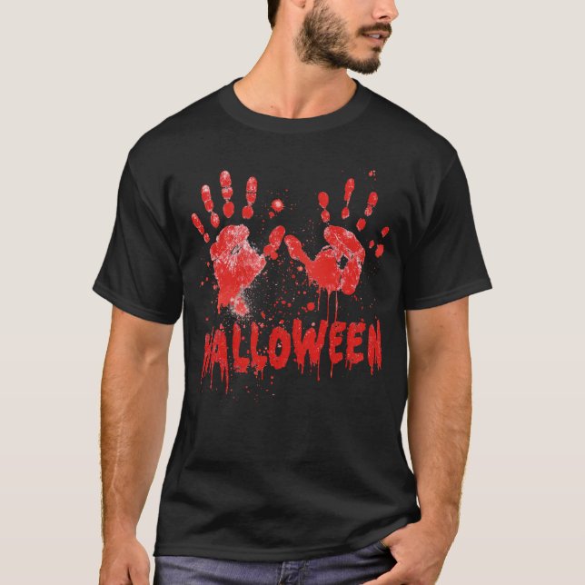 Skrämmande Halloween T-shirt (Framsida)