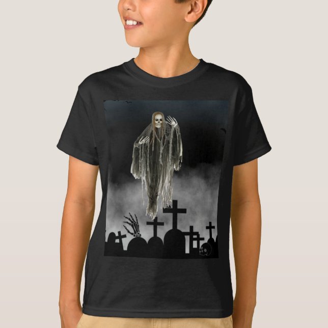 Skrämmande Halloween. T Shirt (Framsida)