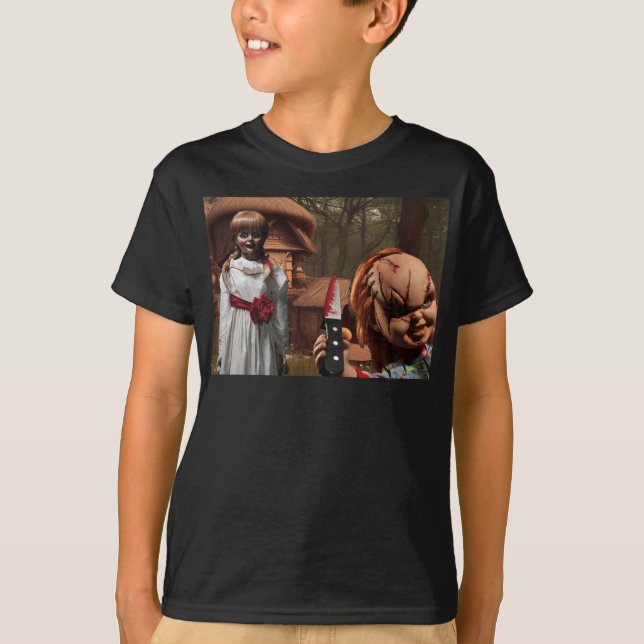 Skrämmande Halloween. T Shirt (Framsida)