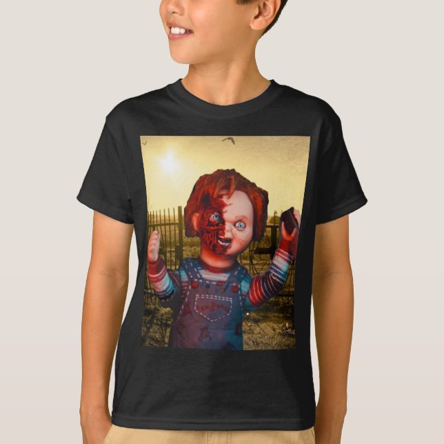 Skrämmande Halloween. T Shirt (Framsida)