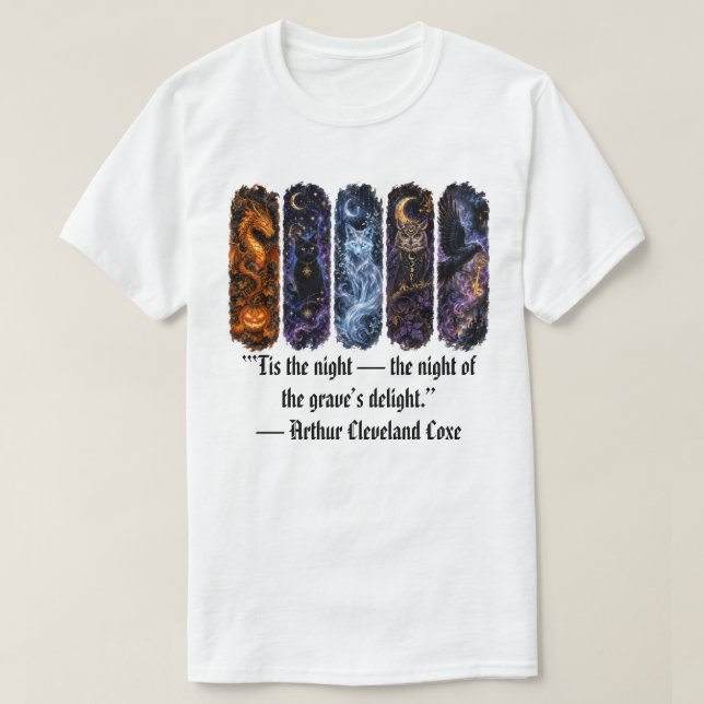 Skrämmande Halloween T Shirt (Design framsida)