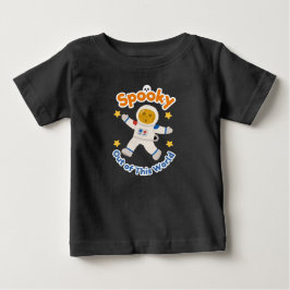 Skrämmande Halloween T-Shirt för Pumpa-Astronaut