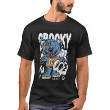 Skrämmande Halloween Teddy Grafisk T-Shirt Design