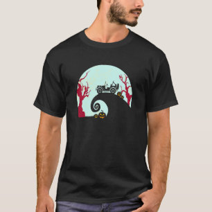 Skrämmande Halloween-tema 4x4 Offroad Fordonsdesig T Shirt