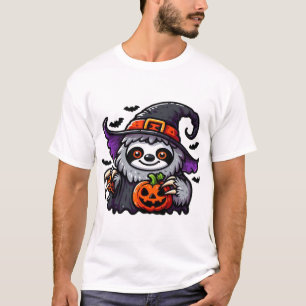 Skrämmande Halloween Trögdjur Häxa Hatt Kostym Sku T Shirt