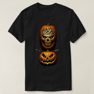 Skrämmande Halloween-tröja med pumpa T Shirt
