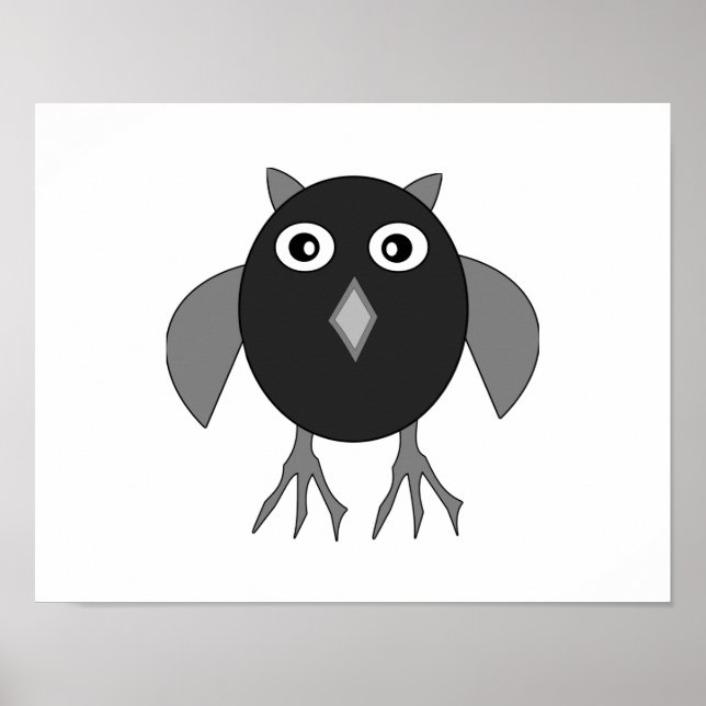Skrämmande Halloween-ugglor Poster (Framsidan)