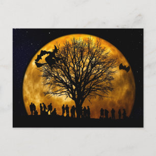 Skrämmande Halloween Vykort