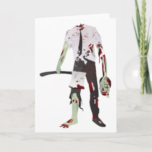 skrämmande halloween zombie inbjudan