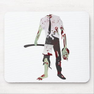 skrämmande halloween zombie musmatta