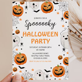 Skrämmande Halloweenfest Inbjudningar