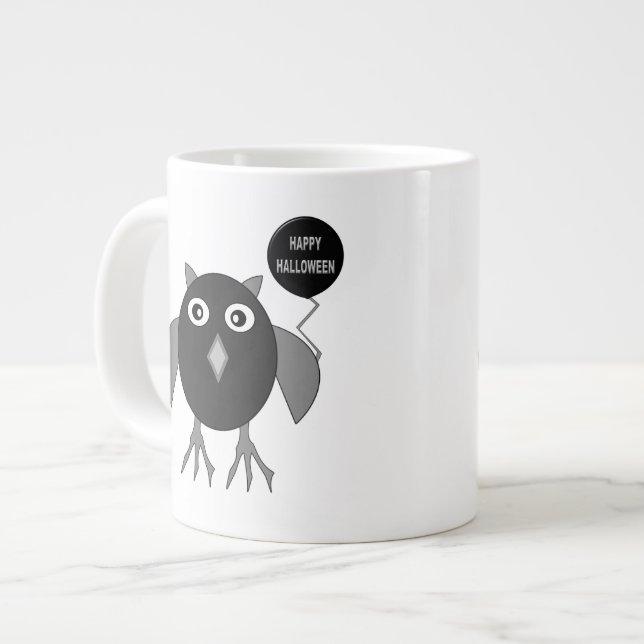 Skrämmande Halloweenfest Ugglamugg Jumbo Mugg (Framsida vänster)