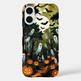 Skrämmande halloweenfodral Spökpumpaskog